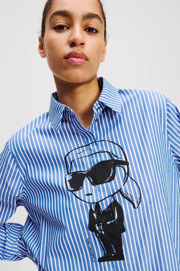 Branded striped Rosaline printed shirt