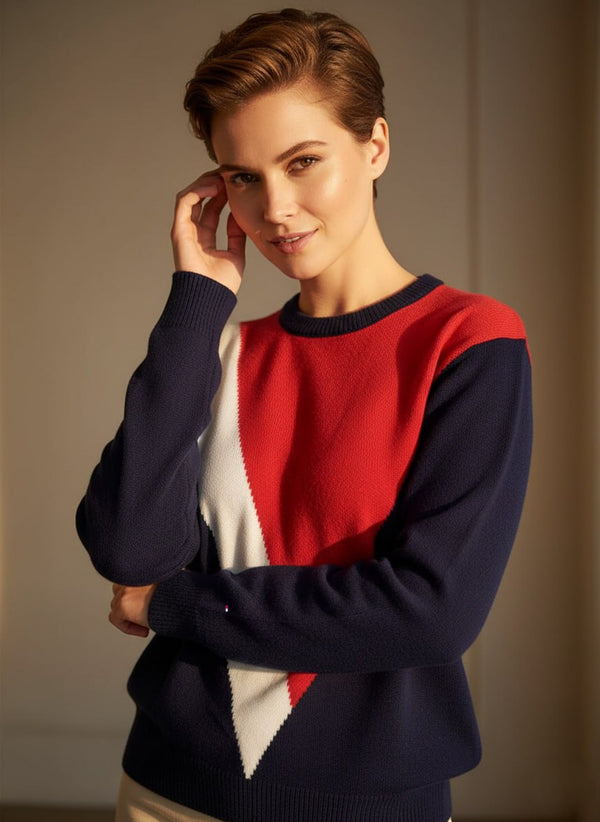 Tommy Hilfiger Cable Knit round-Neck Sweater (free size)